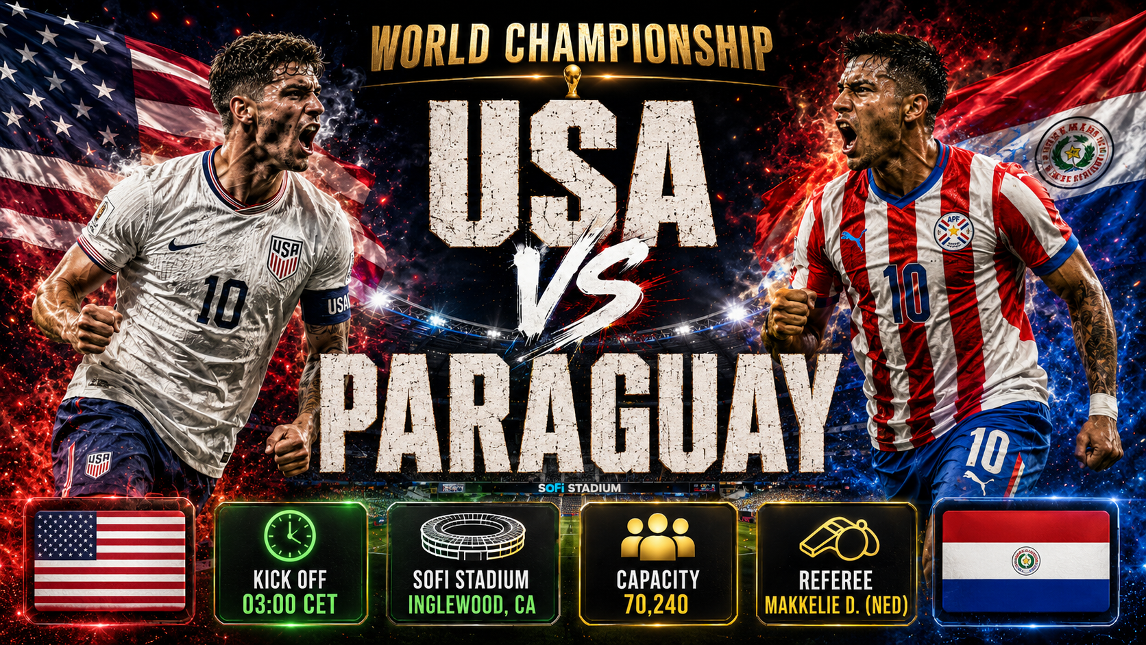 USA - Paraguay : En trykkoger i Los Angeles vil teste værternes ambitioner mod den sydamerikanske forsvarsmur
